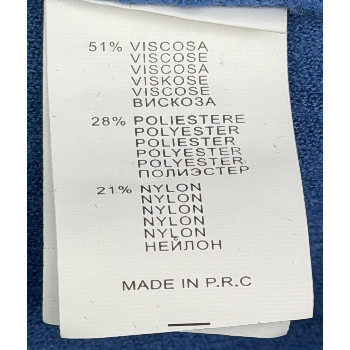 Bluoltre Blue Hooded Knit Top with Embellished Ties NWT