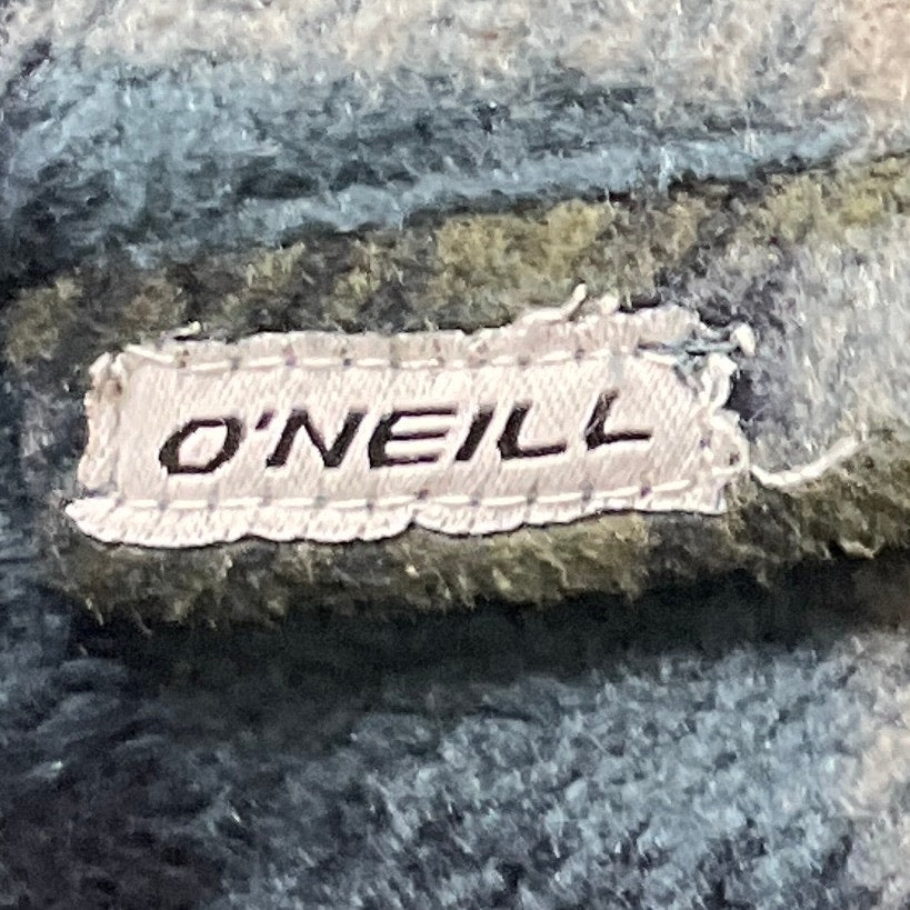 O'Neill Blue Plaid Quarter Zip Hoodie w/ Front Pockets, Men's L