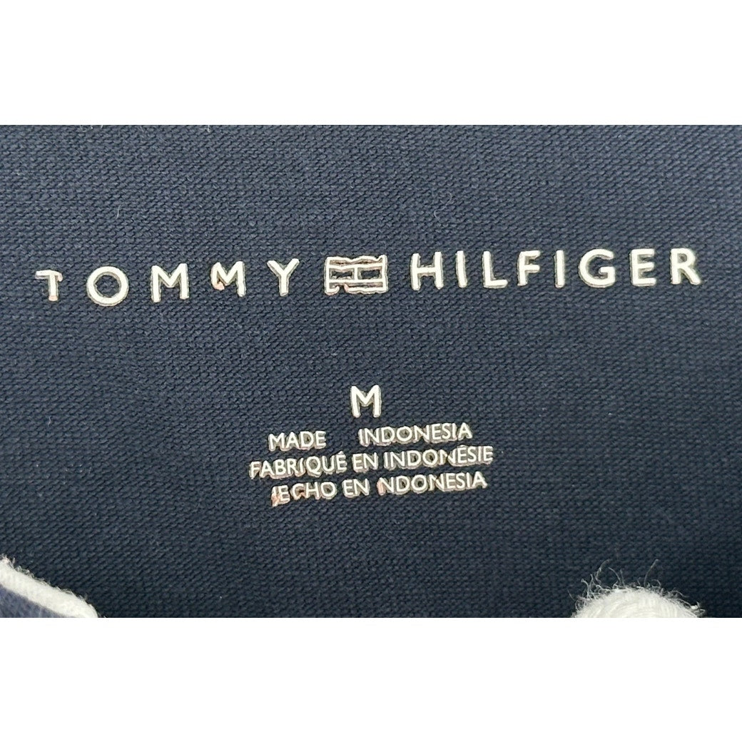 Tommy Hilfiger Navy with White Stars Lace Up  Front T-Shirt Dress M