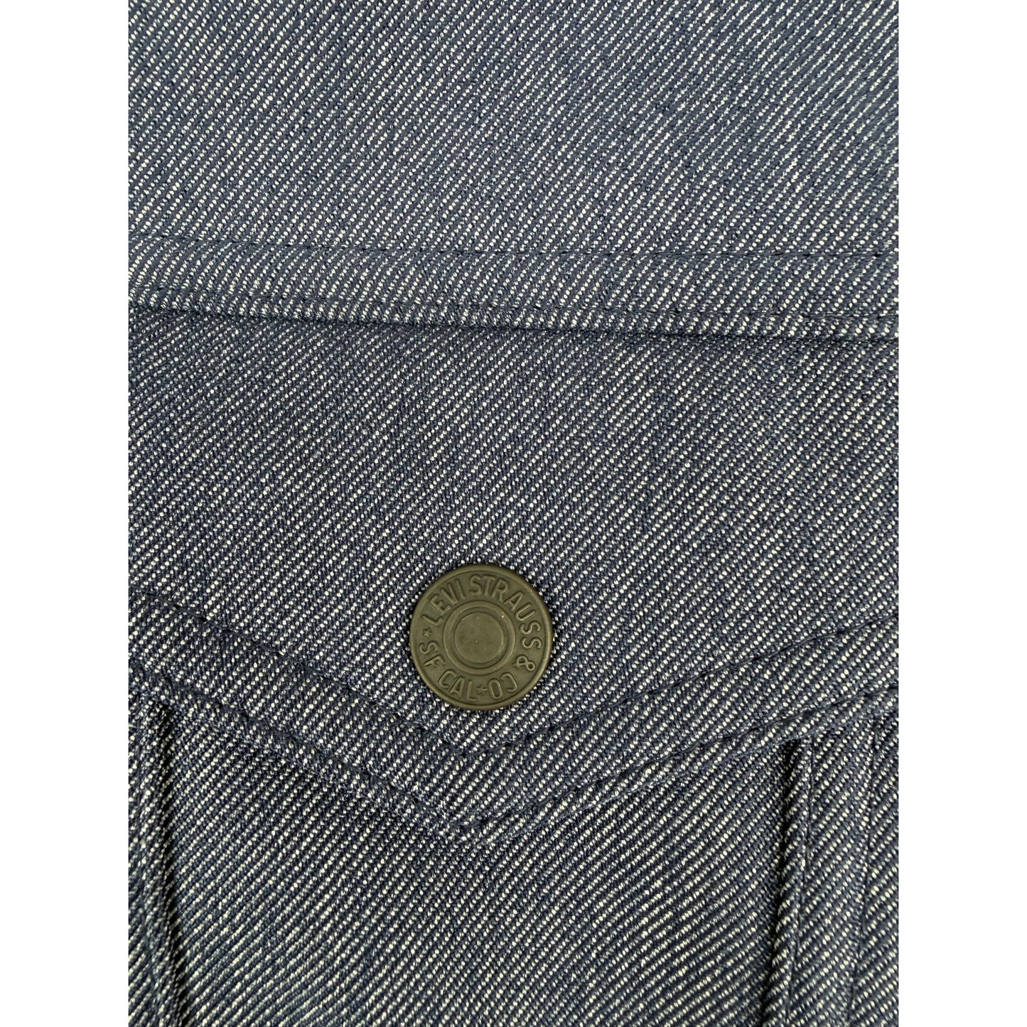 Levi's Blue Soft Shell Classic Trucker Jacket Water Resistant Fleece Lined L