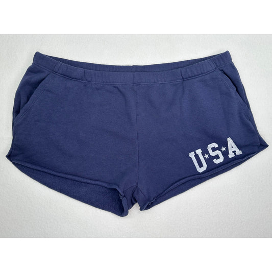 Grayson/Threads Blue USA Sweat Shorts w/ pockets L