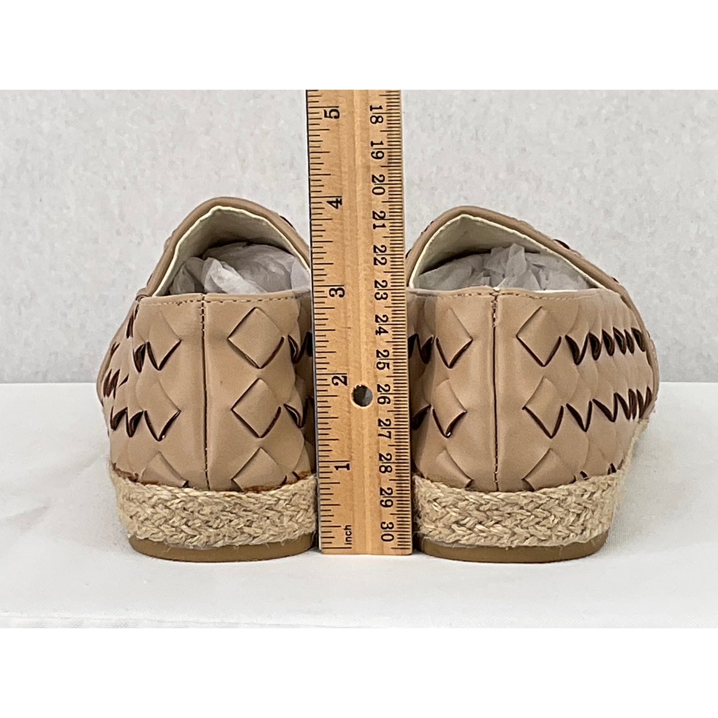 Alexis Bendel Khali Tan Woven Espadrilles Flats Slip On 7.5W