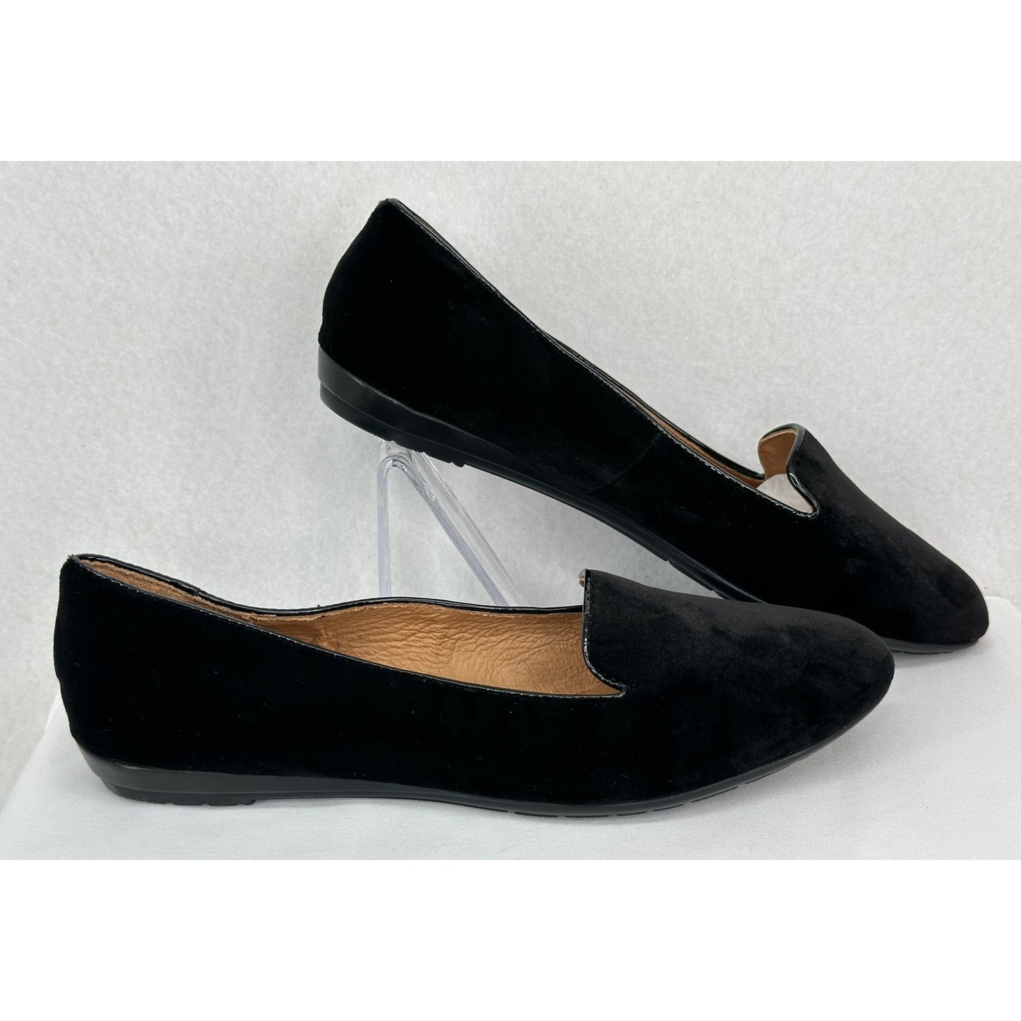 Sofft Beldon Black Velvet Slip On Almond Toe Loafers 1101331 NWT 10M