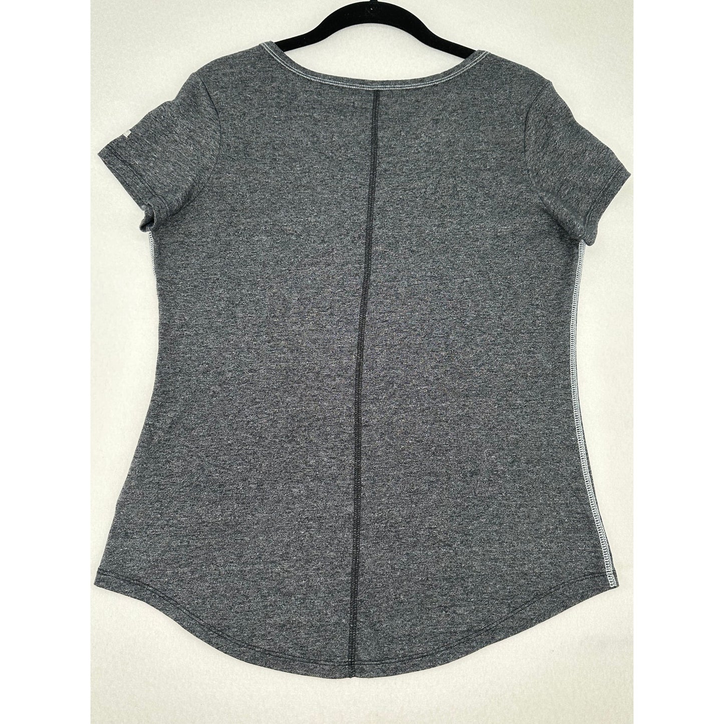 Columbia Willow Beach Omni -Wick Gray Short Sleeve T-Shirt Top Dark Gray M