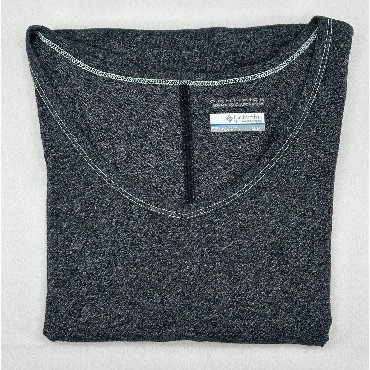 Columbia Willow Beach Omni -Wick Gray Short Sleeve T-Shirt Top Dark Gray M