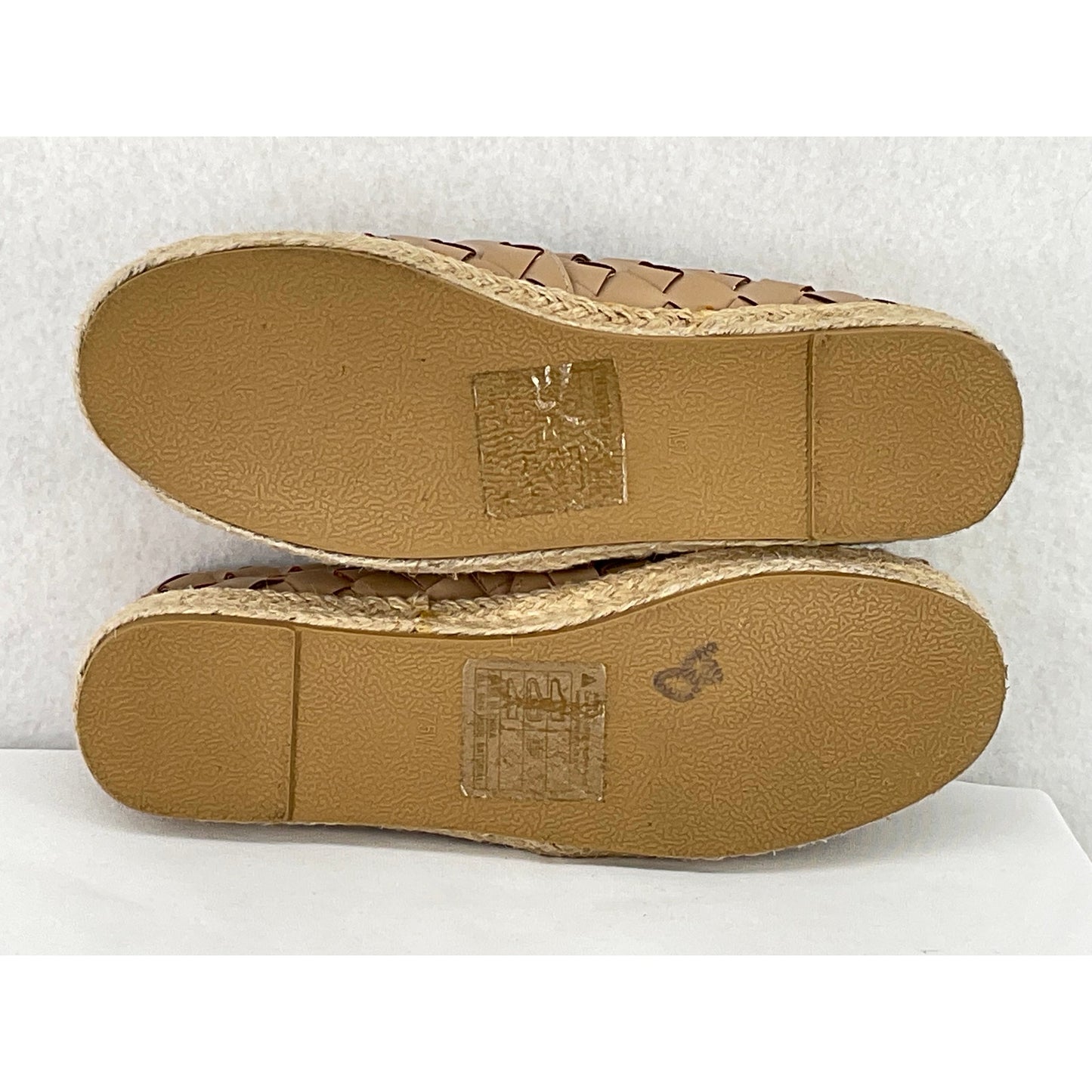Alexis Bendel Khali Tan Woven Espadrilles Flats Slip On 7.5W