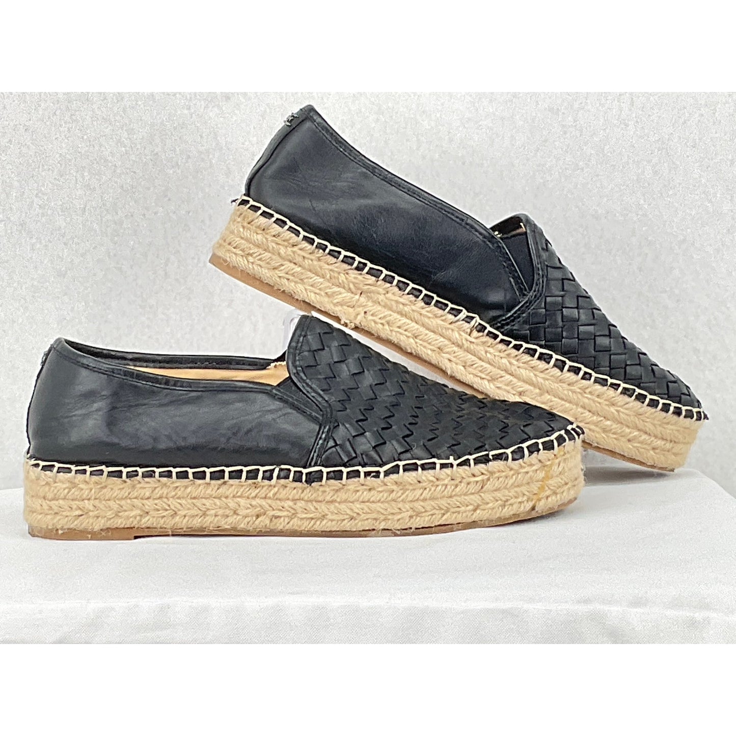 Sam Edelman Catherine Espadrille Black Slip On 8M