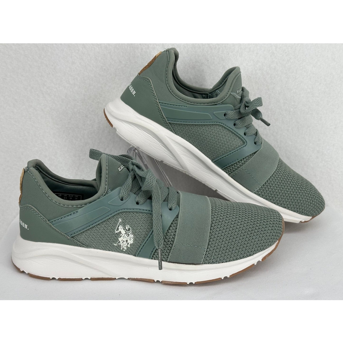 US Polo Assn Women's Green Mesh Sneakers Tennis Shoes Runners 7