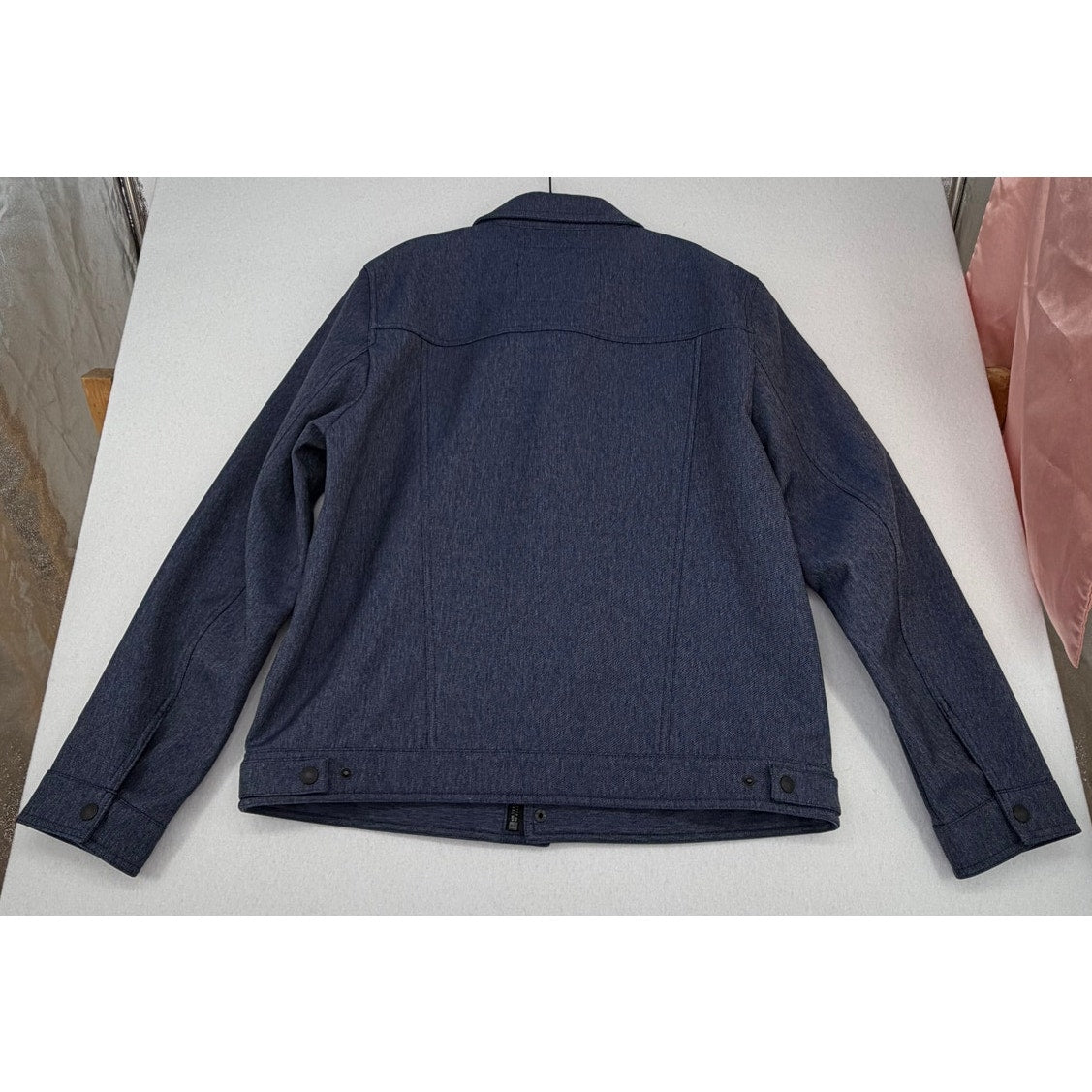 Levi's Blue Soft Shell Classic Trucker Jacket Water Resistant Fleece Lined L