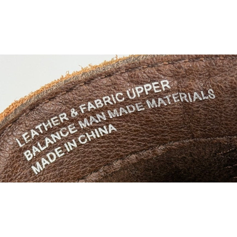 Born Laney Rust Tobacco Distressed Suede Leather Chelsea Ankle Boots 8M