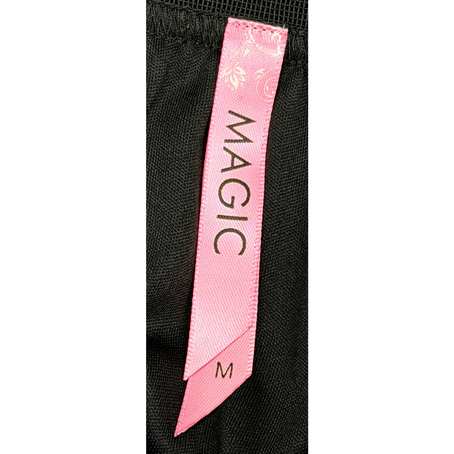Magic Black Skirt w/ Lace Tulle Embroidered Floral Ethereal Goth Spring Event M
