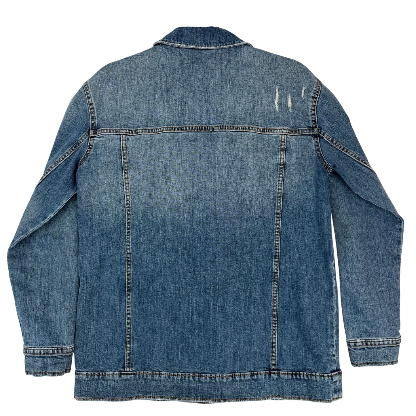 Caslon Trucker Western Classic Jean Stretch Blue Wash Denim Jacket M