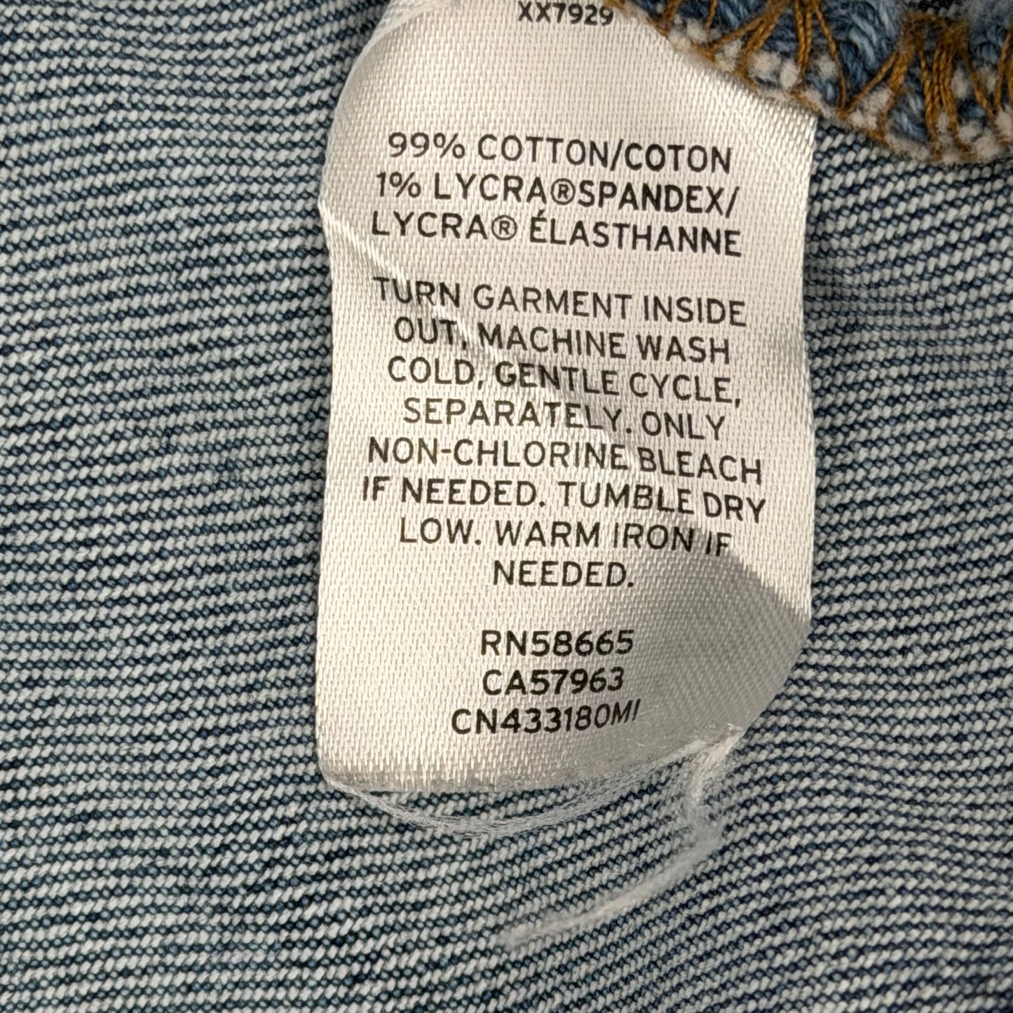 Caslon Trucker Western Classic Jean Stretch Blue Wash Denim Jacket M