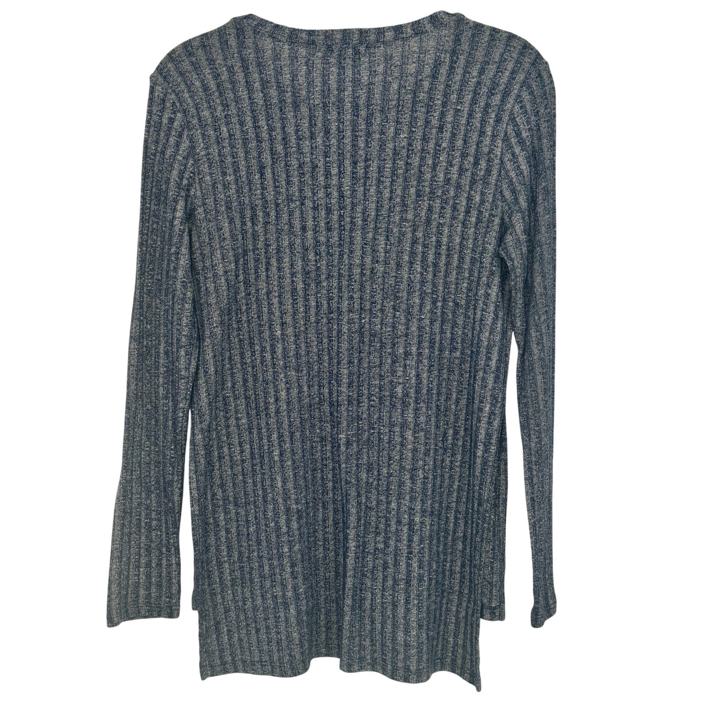 One Love Clothing Blue Stripe Tunic Top Bi-Level Casual Loungewear M